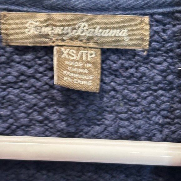 Tommy Bahama Navy and Red Knit Cardigan - Picture 4 of 8